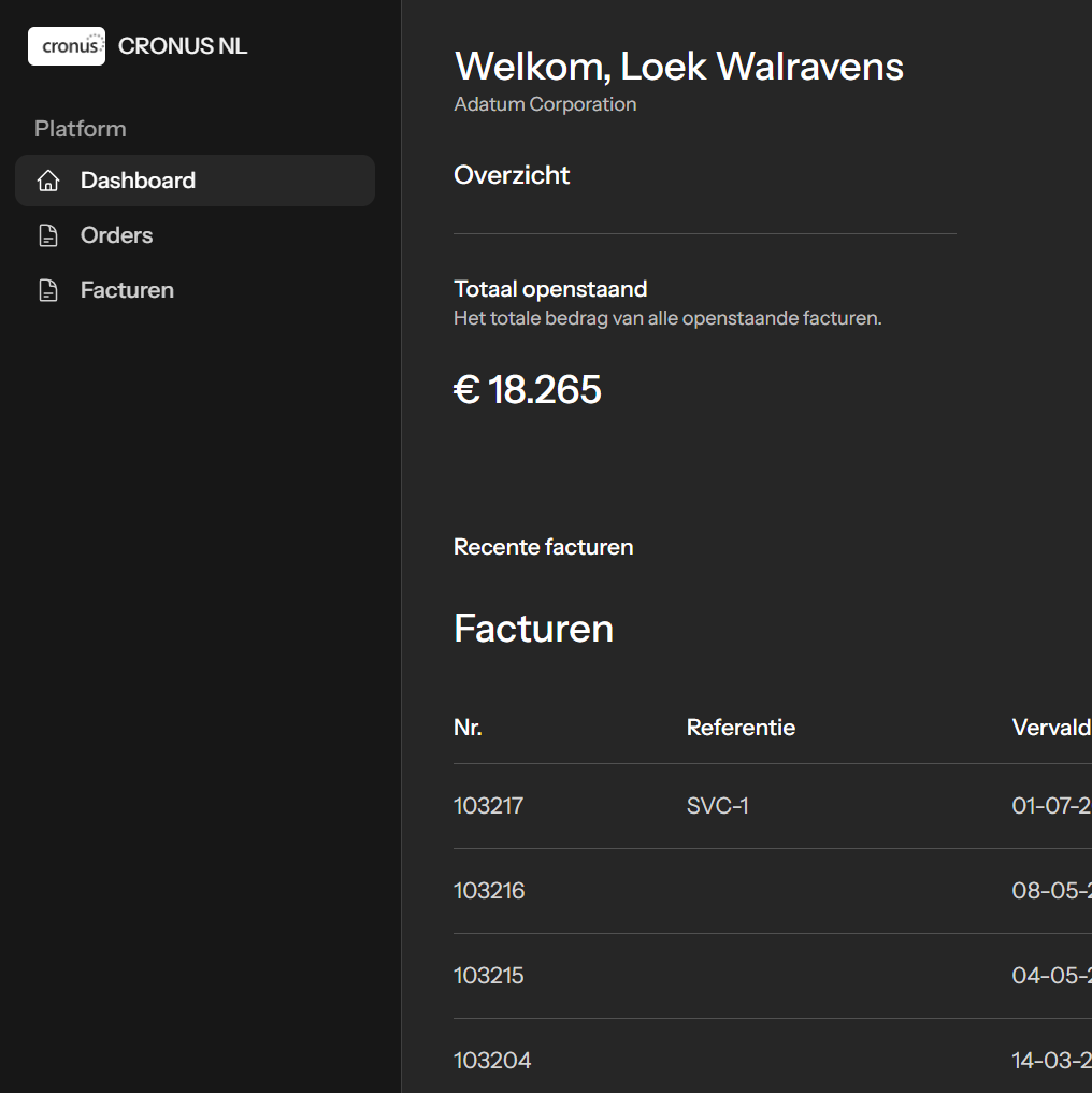 Het klantportaal voor Microsoft Dynamics 365 Business Central